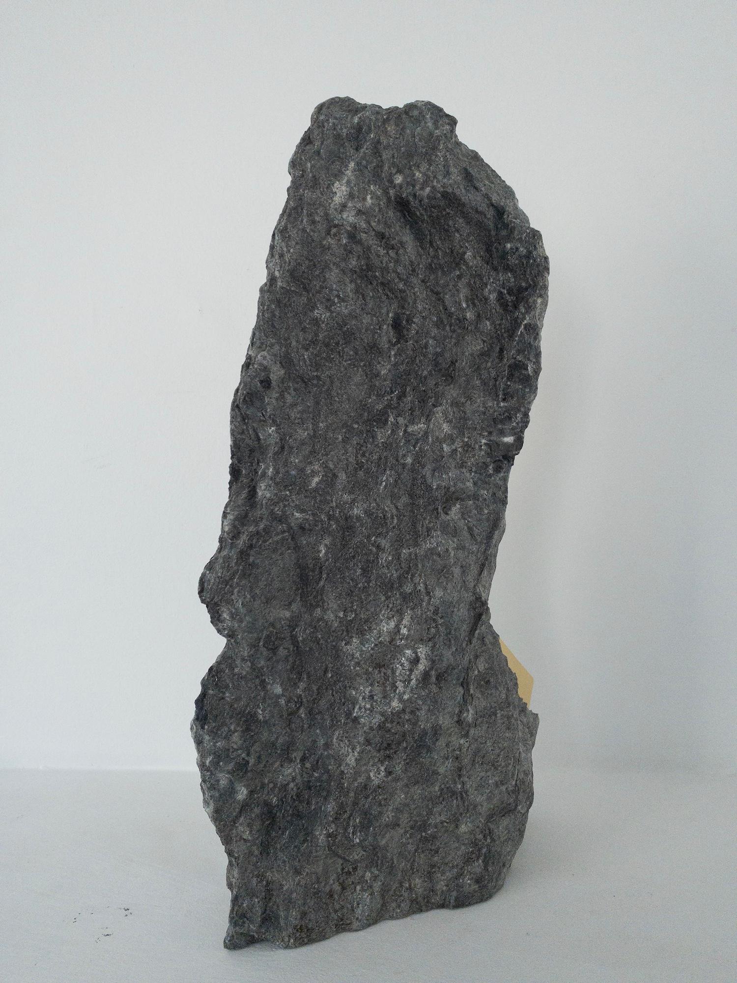 Sezione Aurea 2024-024 di Mattia Bosco - Scultura in marmo e foglia d'oro, roccia in vendita 12
