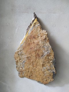 Sezione Aurea A12 by Mattia Bosco - Wall sculpture, marble, gold leaf, abstract