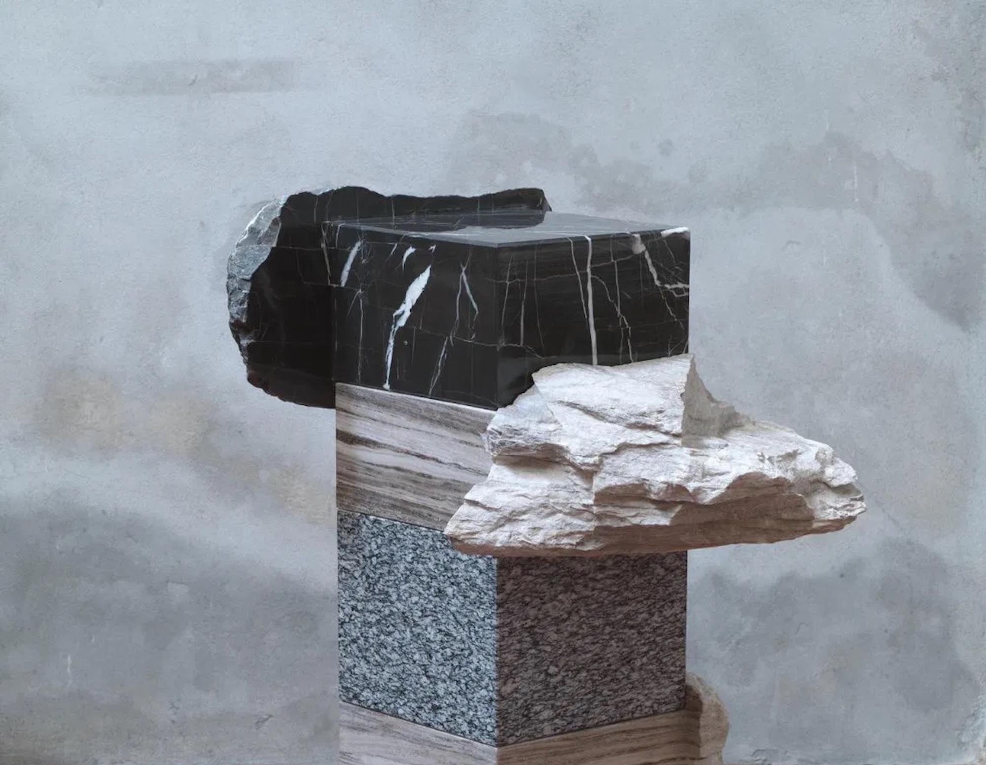 Senza titolo I, Palissandro di Mattia Bosco - Scultura astratta in pietra, marmo in vendita 5