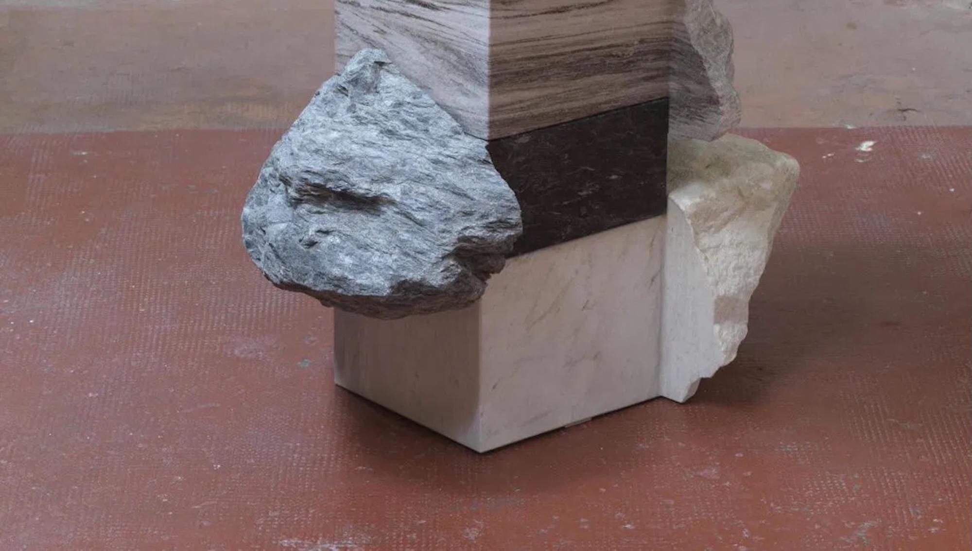Senza titolo I, Palissandro di Mattia Bosco - Scultura astratta in pietra, marmo in vendita 6