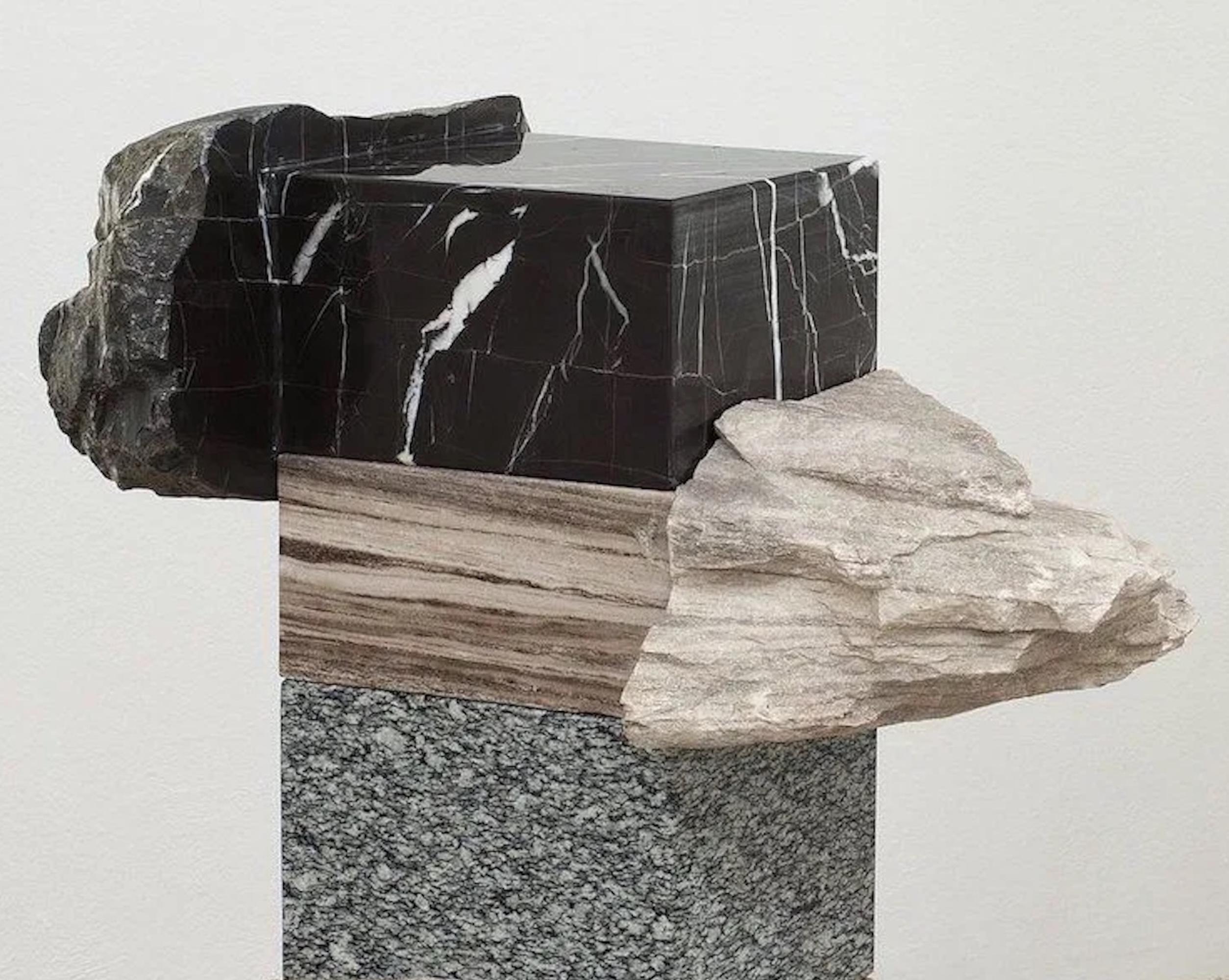 Senza titolo I, Palissandro di Mattia Bosco - Scultura astratta in pietra, marmo in vendita 3