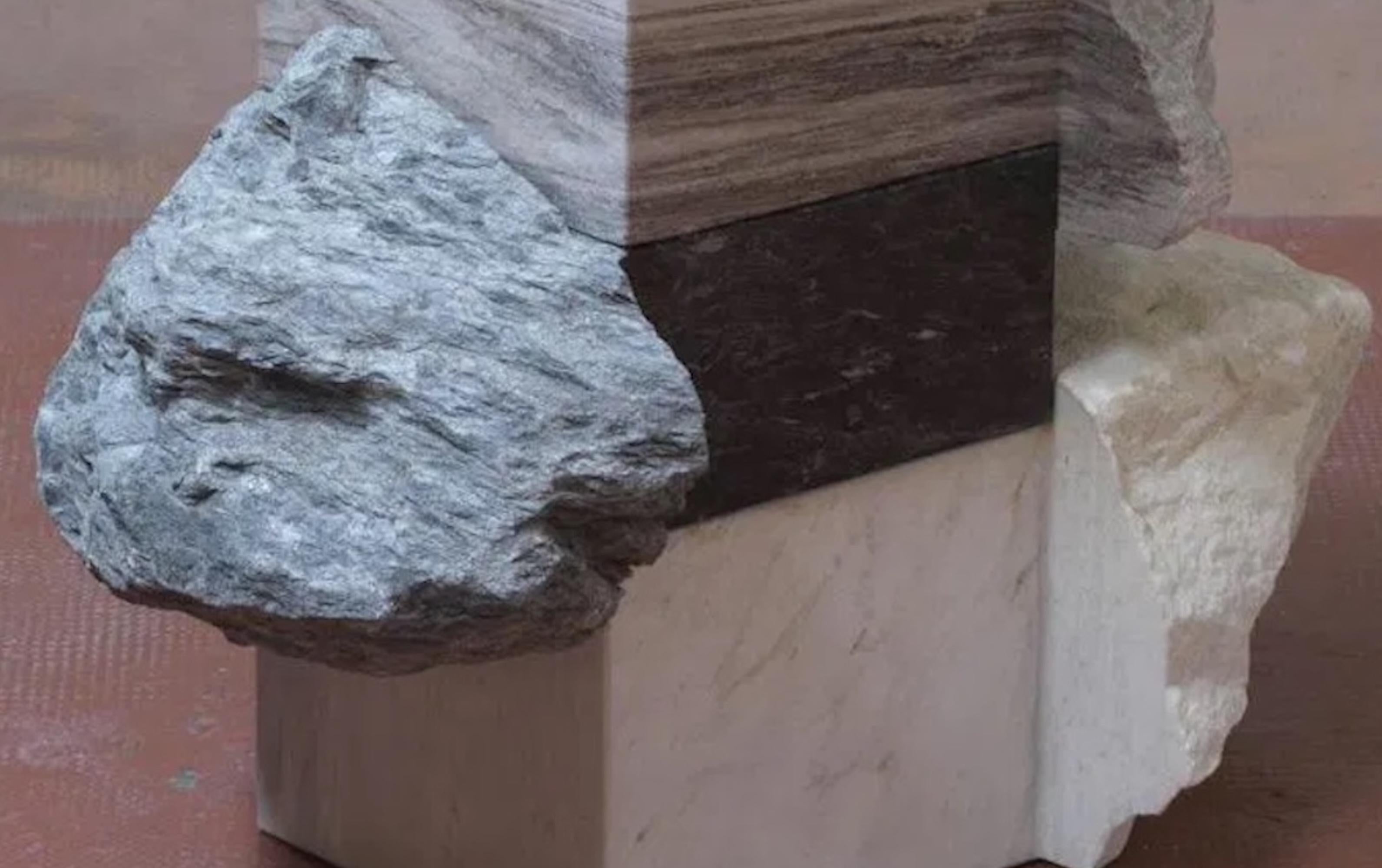 Senza titolo I, Palissandro di Mattia Bosco - Scultura astratta in pietra, marmo in vendita 8