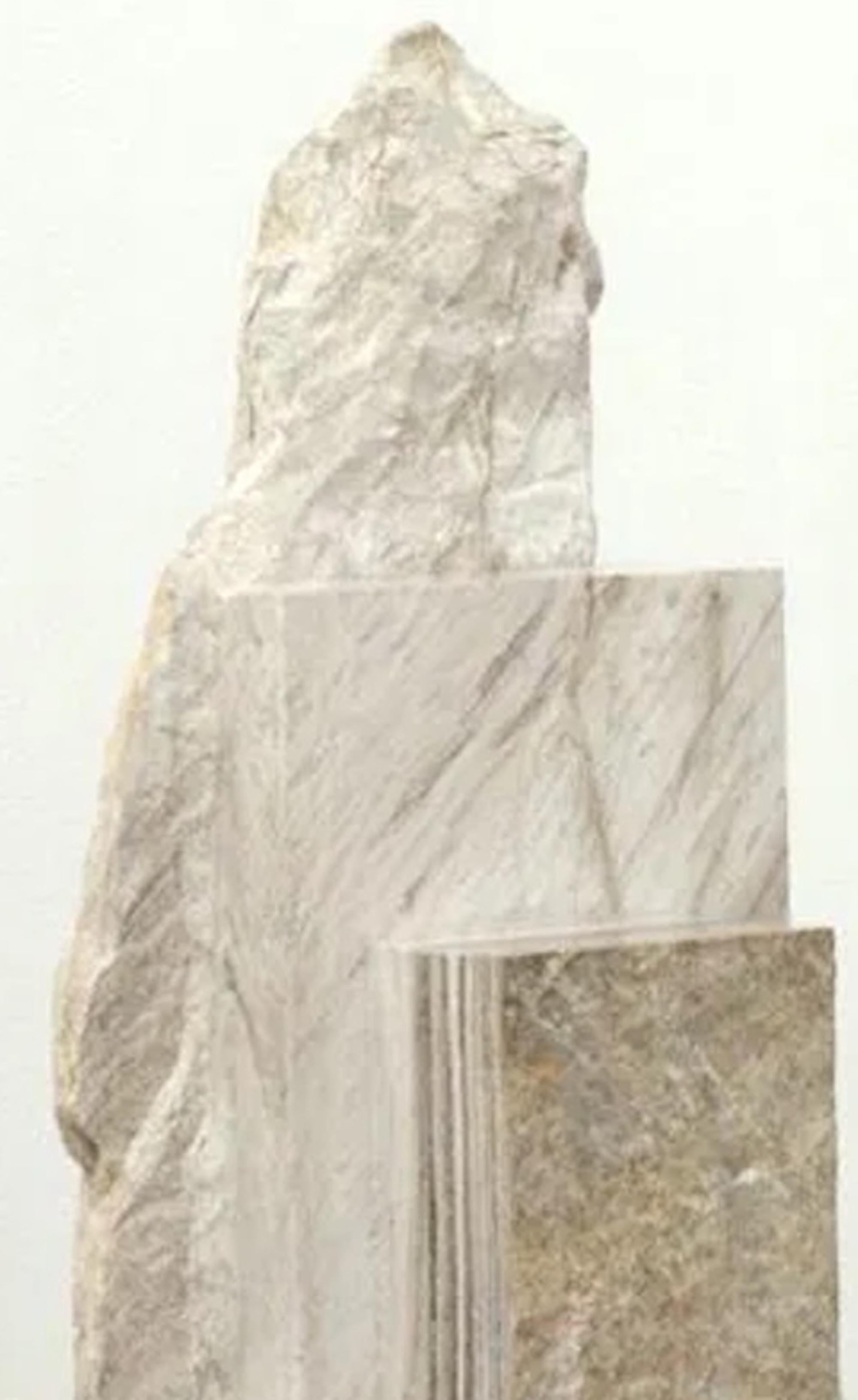 Senza titolo II, Palissandro di Mattia Bosco - Scultura astratta in pietra, marmo in vendita 6