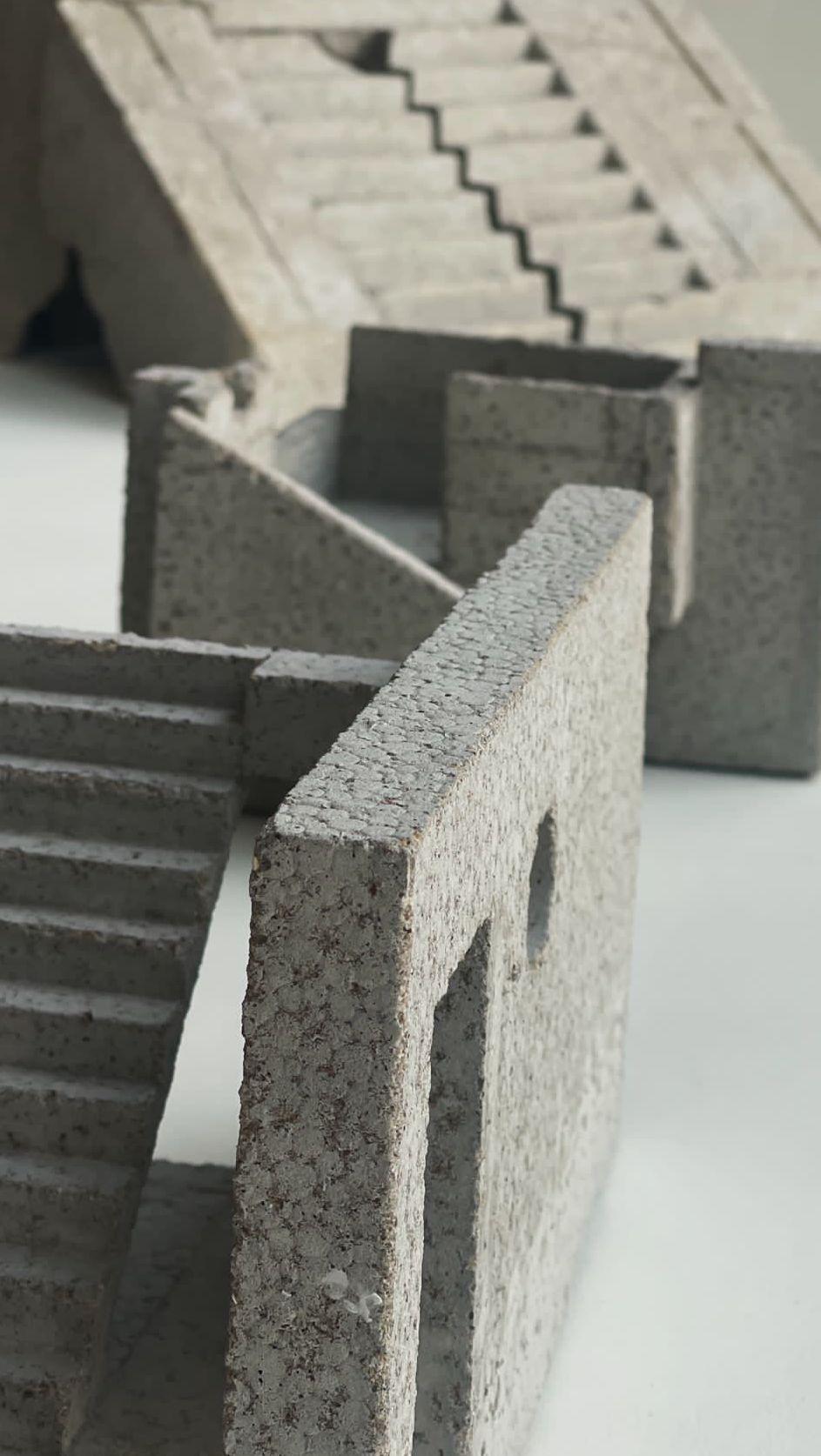Architectural Concrete Staircase Sculpture, 2021 - 'Passage 7' For Sale 6