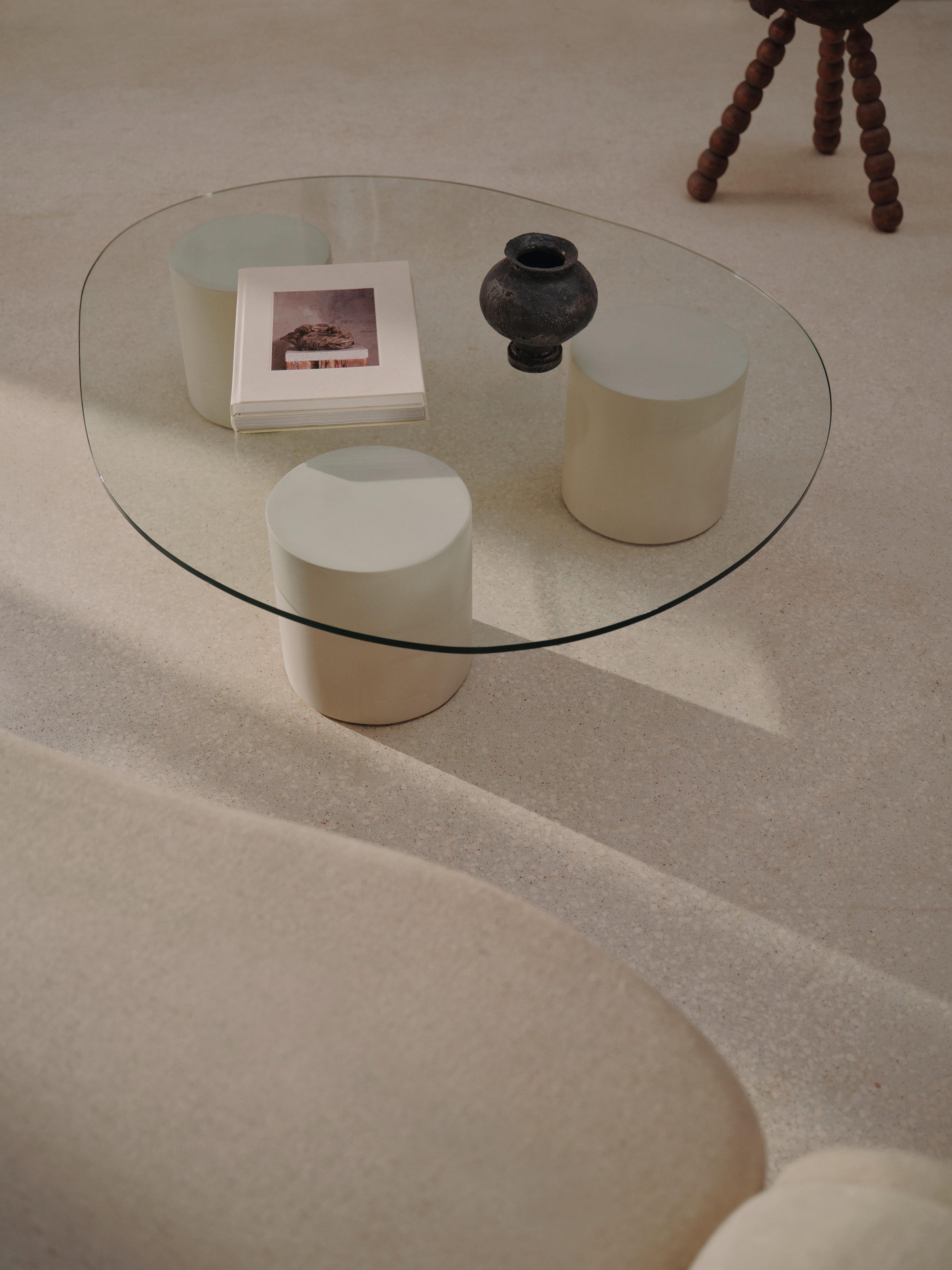 Spanish Mattia Microcement Coffee Table by Marlot Baus For Sale