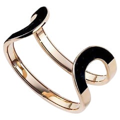 Mattioli Aruba Cuff Bracelet in Rose Gold and Black Onyx