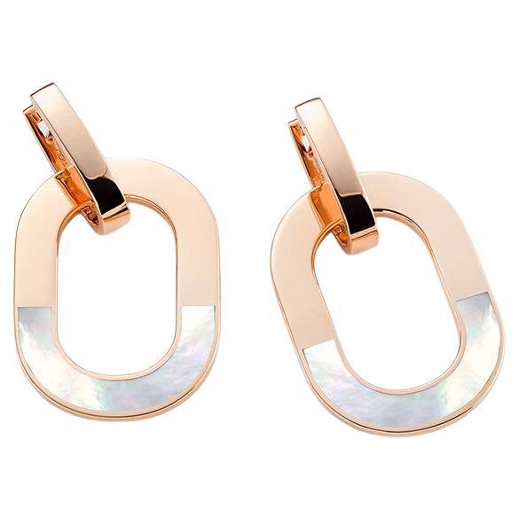 Mattioli Aruba Earrings in 18 karat Rose Gold and Mother of Pearl