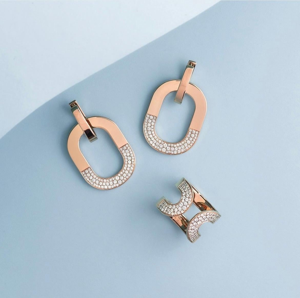 For Sale:  Mattioli Aruba Ring in Rose Gold and Black Onyx 3