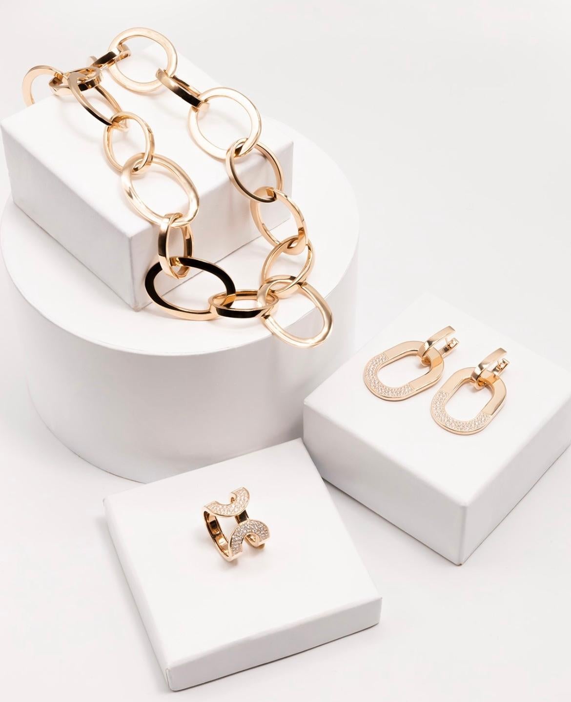 For Sale:  Mattioli Aruba Ring in Rose Gold and  brown Diamonds 3