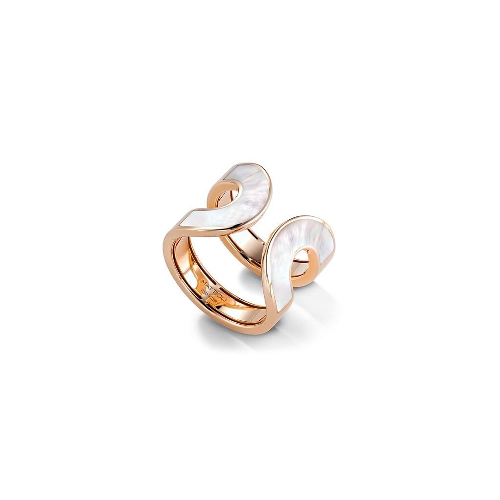 For Sale:  Mattioli Aruba Ring in Rose Gold and  brown Diamonds 9
