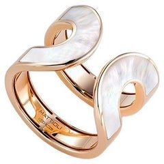 Mattioli Aruba-Ring aus Roségold und natürlicher Perlmutt