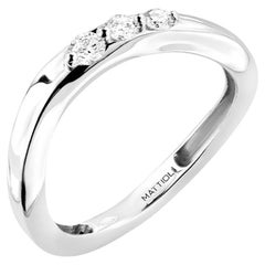 Mattioli Aspis-Ring aus Weißgold und weißenen Diamanten