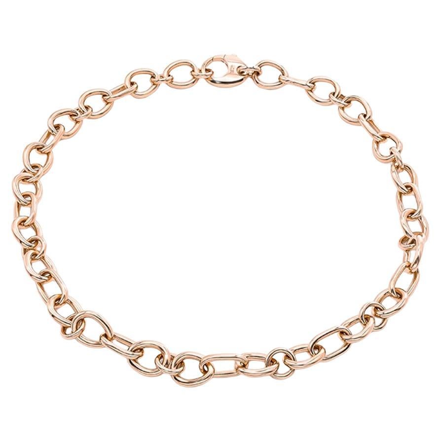 Mattioli Aspis Collection Model Chain Necklace in 18k Rose Gold