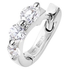 Orecchino Mono della Collection'S di Mattioli in oro bianco 18 carati e diamanti bianchi
