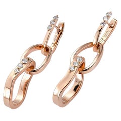 Orecchino Mono della Collection'S di Mattioli in oro bianco e diamanti bianchi