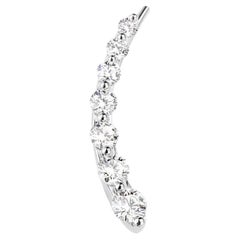 Mattioli Aspis Collection Mono Earring In White Gold and White Diamonds