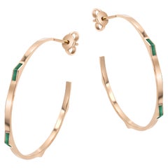 Mattioli Eve_r New Earrings in Rose Gold & Malachite