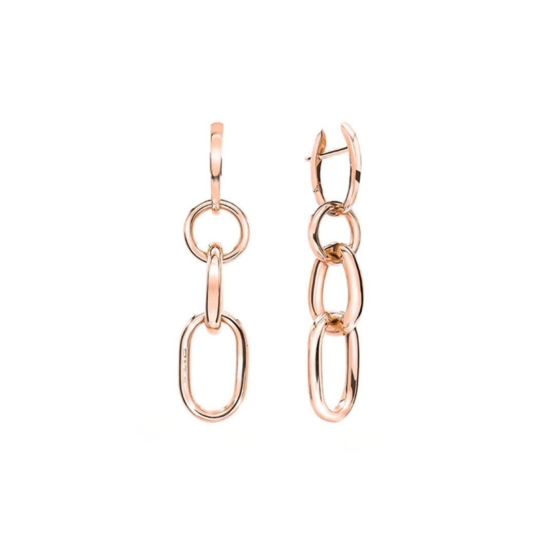 Mattioli Aspis Collection Gocce Earrings in 18k Rose Gold For Sale 5