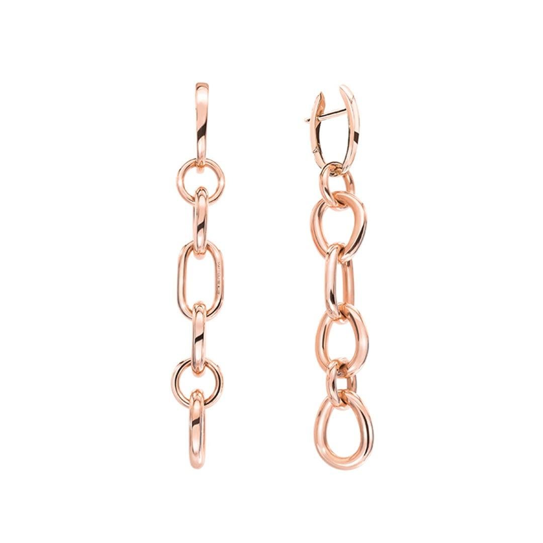 Mattioli Aspis Collection Gocce Earrings in 18k Rose Gold For Sale 4