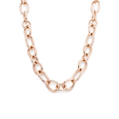 Mattioli Gocce Halskette aus 18 Karat Roségold mit großen Gliedern