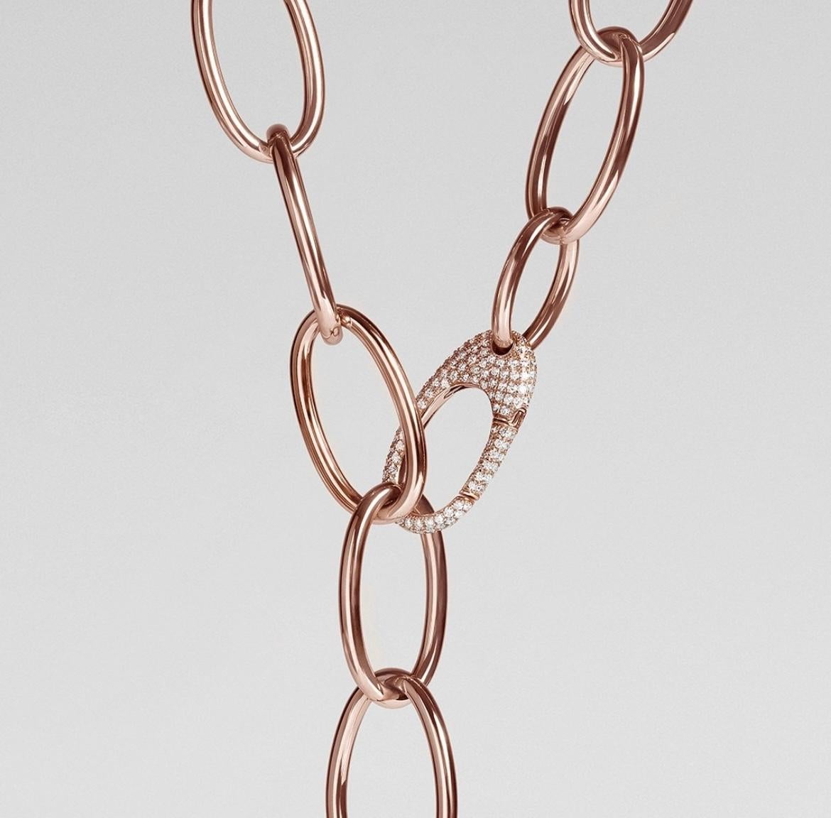 Bracciale Collection'S Hiroko di Mattioli in oro rosa 18k e diamanti brown in vendita 5