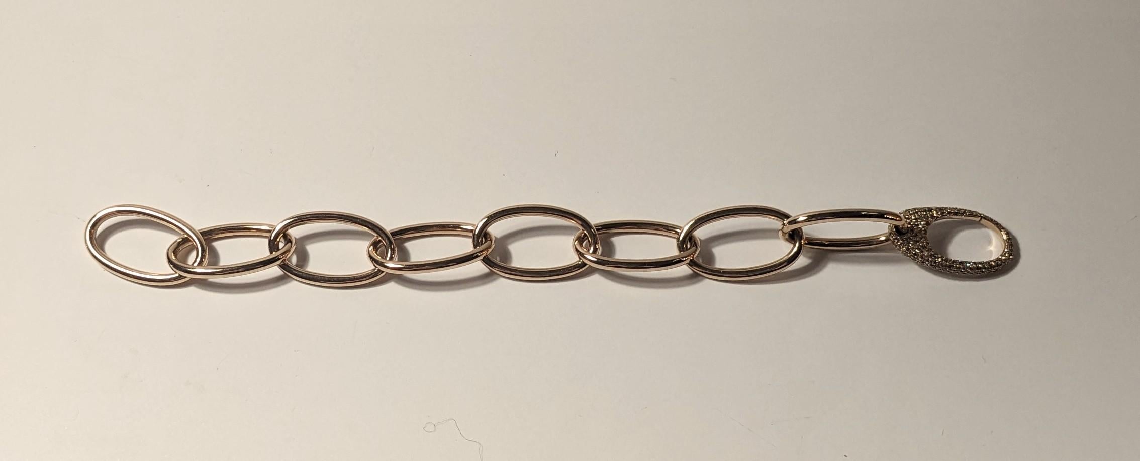 Bracciale Collection'S Hiroko di Mattioli in oro rosa 18k e diamanti brown In condizioni Nuovo in vendita a Bilbao, ES