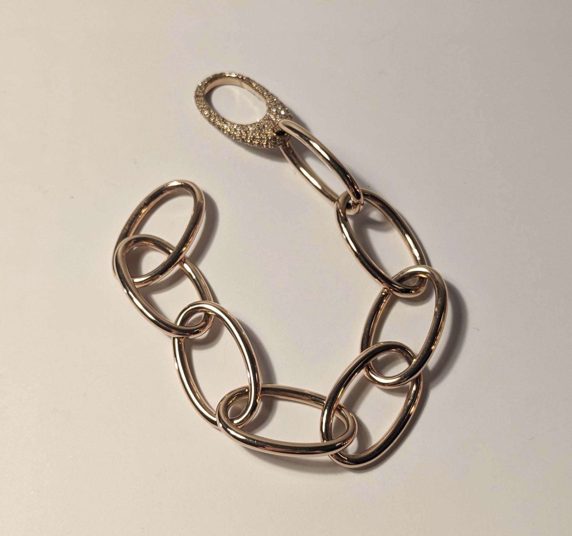 Taglio brillante Bracciale Collection'S di Mattioli in oro rosa 18k e diamanti bianchi in vendita