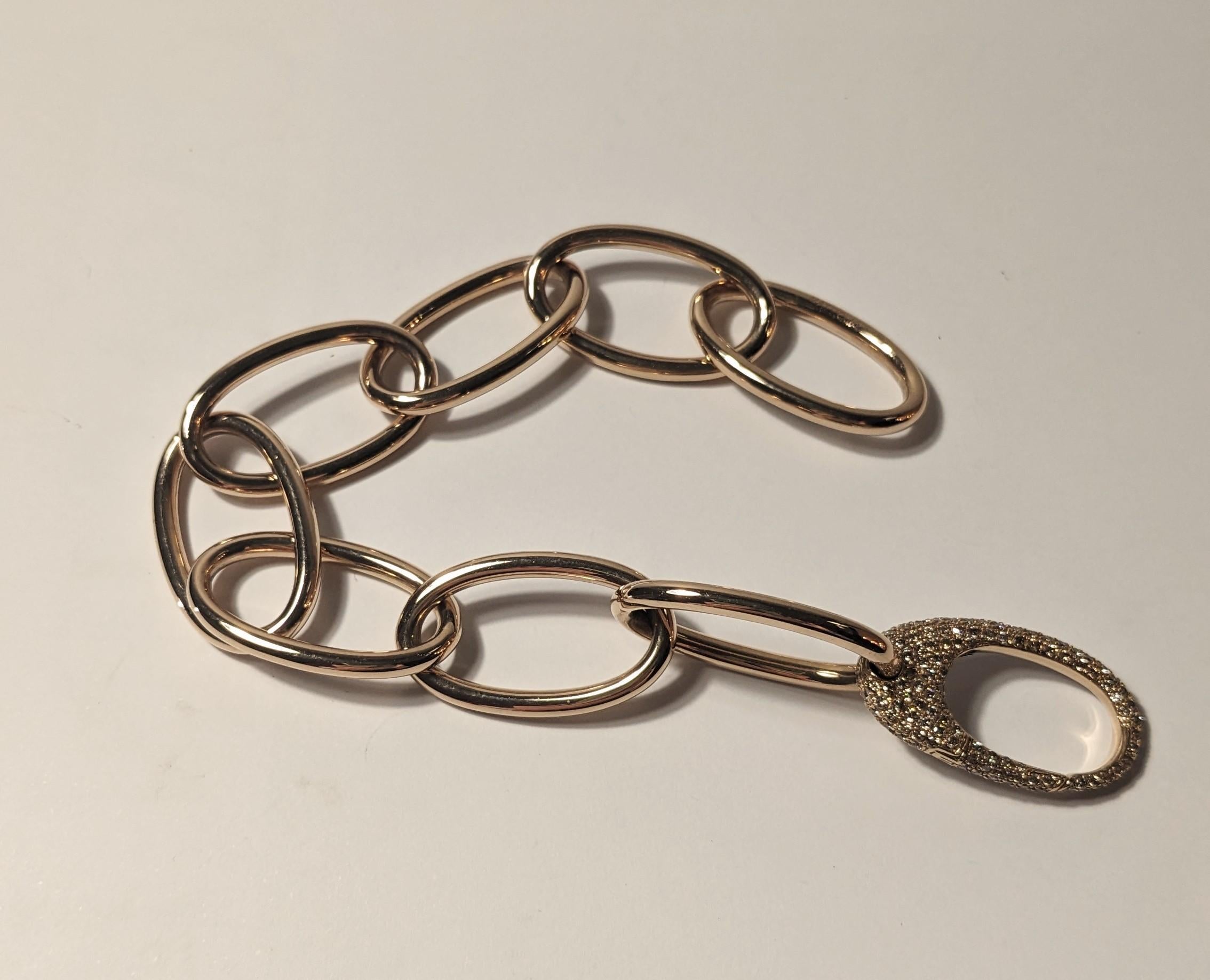 Bracciale Collection'S di Mattioli in oro rosa 18k e diamanti bianchi In condizioni Nuovo in vendita a Bilbao, ES