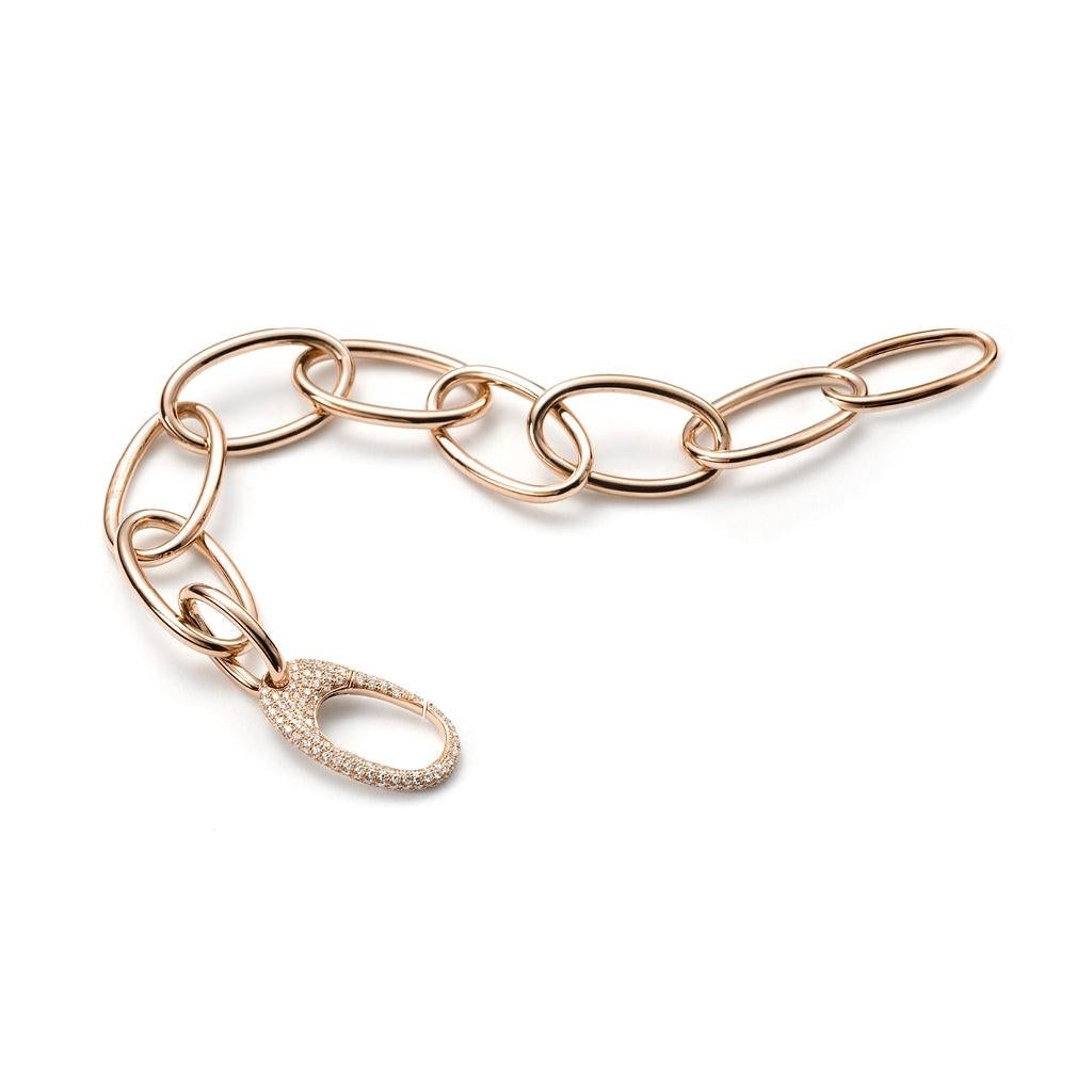 Mattioli  Pendientes colgantes Colección Hiroko de oro rosa de 18 quilates y diamantes en venta 1