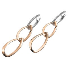 Mattioli  Hiroko Collection pendant earrings in 18k Rose Gold