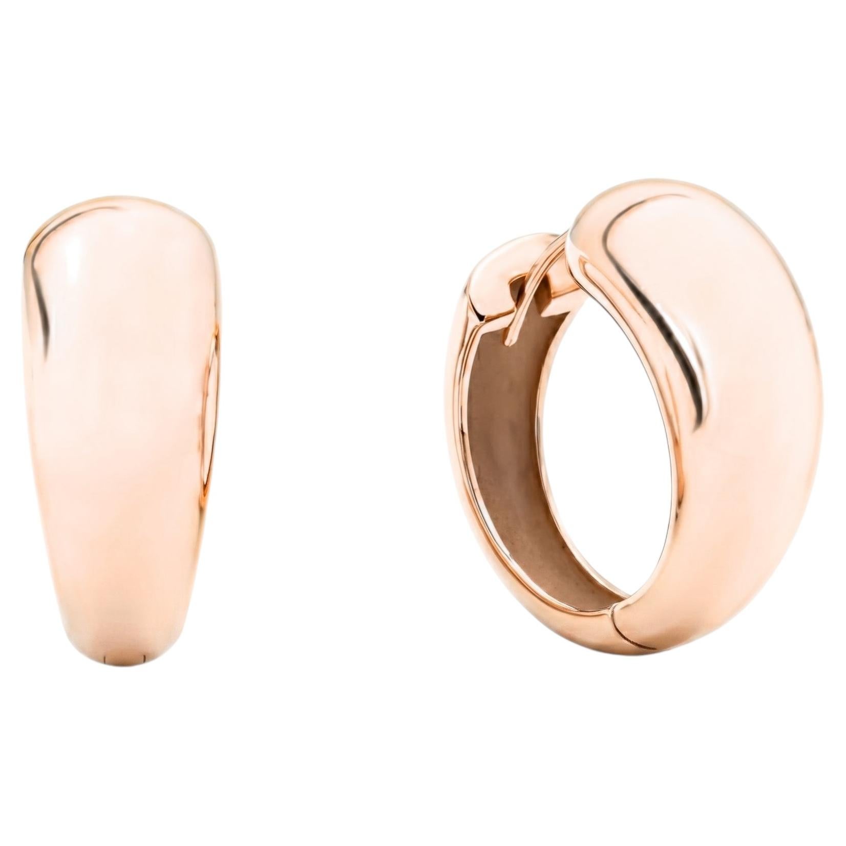 Mattioli Hiroko Collection small hoops earrings in 18k Rose Gold