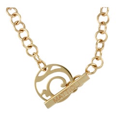 Mattioli Jewelry Mattioli 18 Karat Rose Gold Long Chain Toggle Necklace