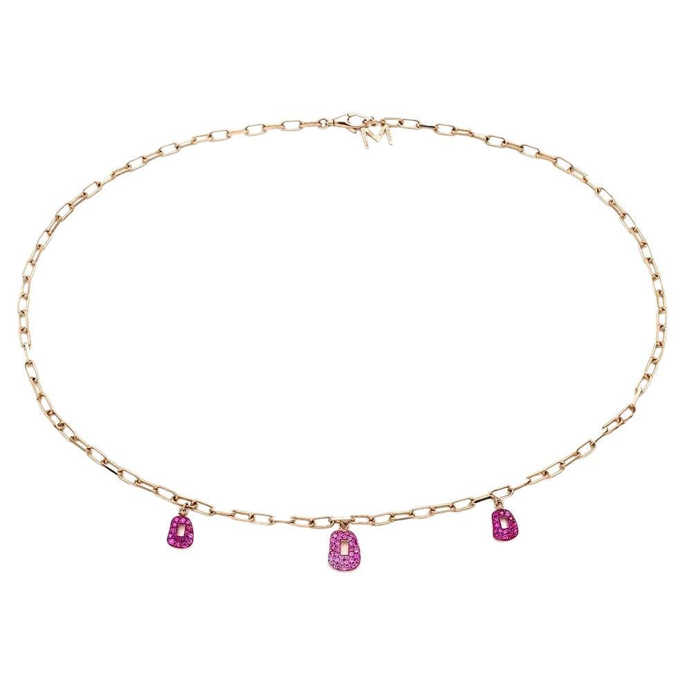 Mattioli Mini Puzzle 3 pendants Necklace inwhite Gold and blue Sapphires
Other options with only 5 pendants for 6.200€
And also other coloour golds and stones
Available in Rose, Yellow or White Gold and Brown Diamonds
Chain 42cm 
Production time is