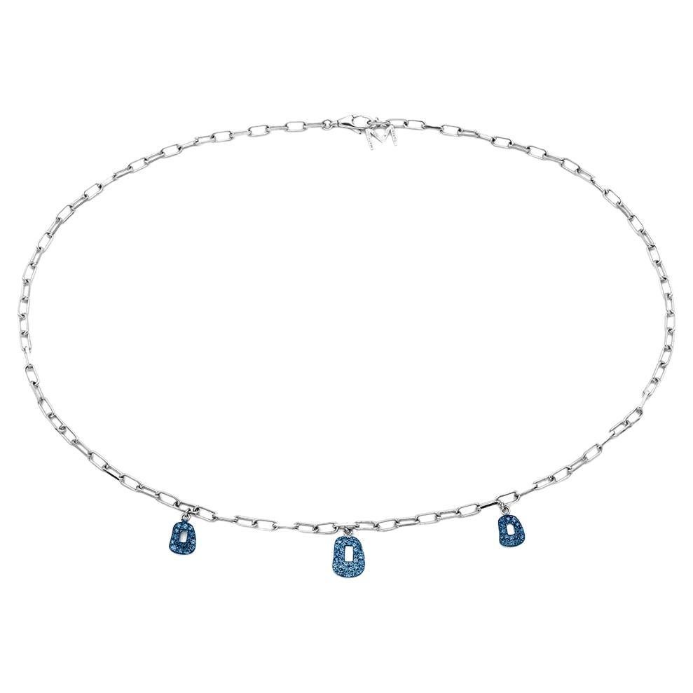 Mattioli Mini Puzzle 3 pendentifs Collier en or blanc et saphirs bleus
Autres options avec seulement 5 pendentifs pour 6.200€.
Et aussi d'autres couleurs d'or et de pierres
Disponible en or rose, jaune ou blanc et diamants bruns
Chaîne 42cm 
Le