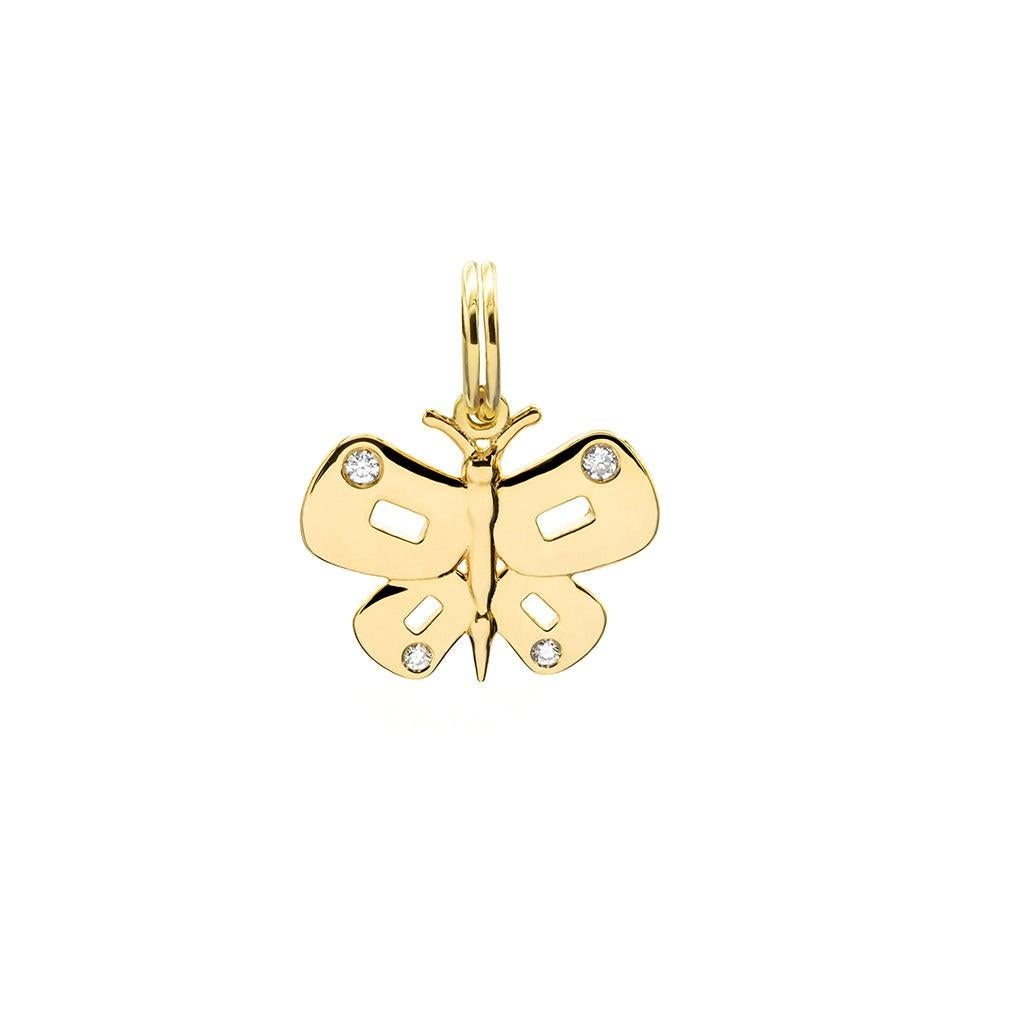 Mattioli Pendentifs de la collection Puzzle papillon en or jaune 18 carats et diamants en vente 6