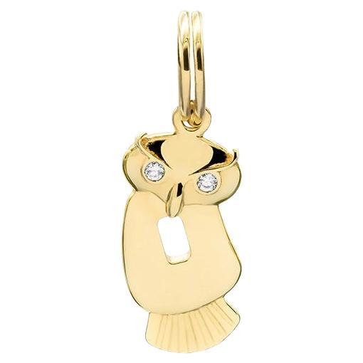 Mattioli Mini Puzzle Collection Pendentifs hibou en or jaune 18 carats et diamants