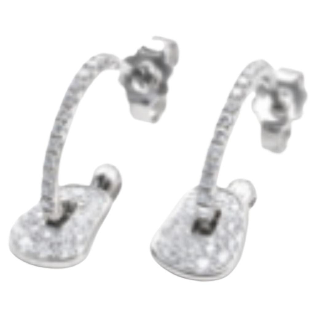 Orecchini Mini Puzzle di Mattioli in oro bianco e diamanti bianchi
