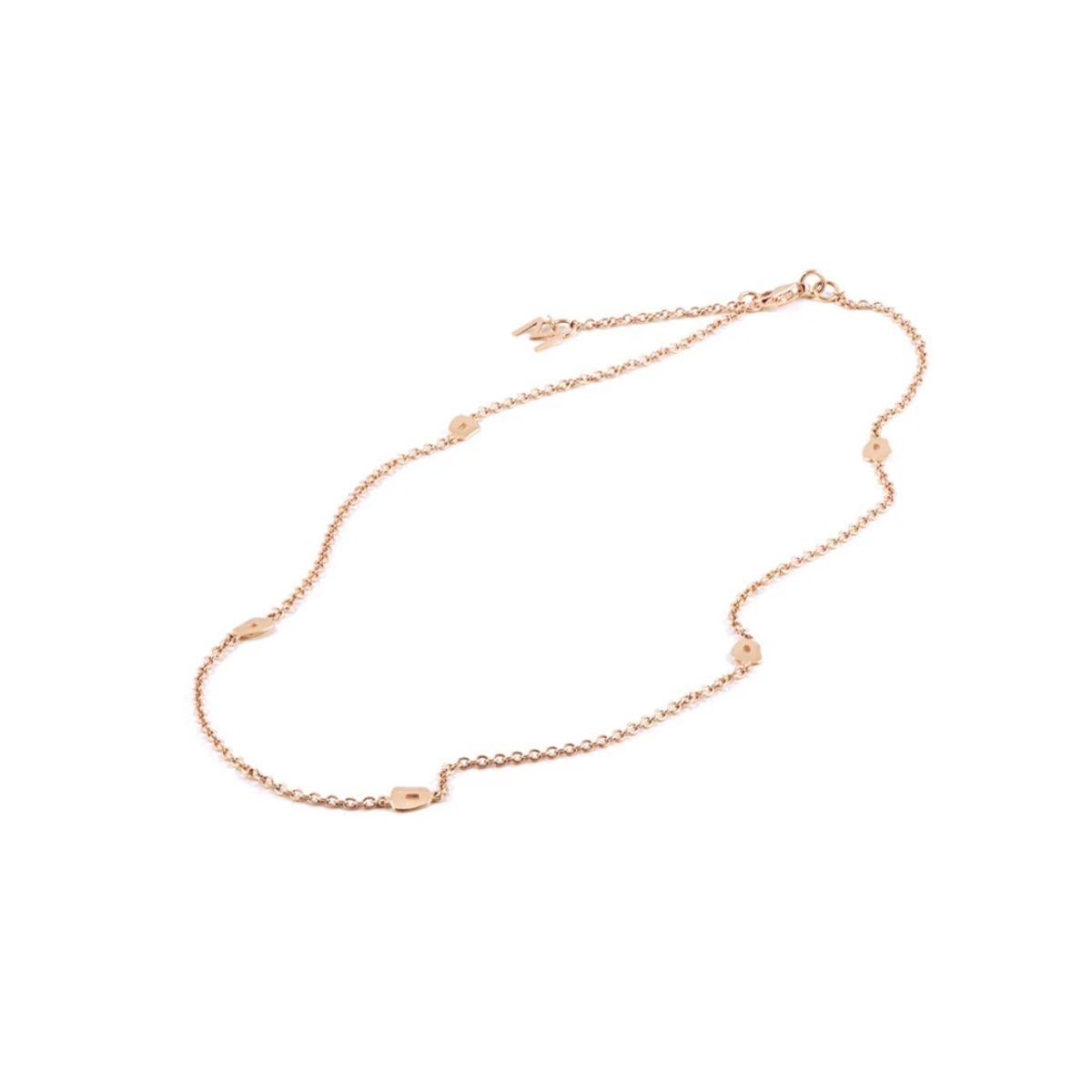 Collar Mini Puzzle Mattioli en Oro Rosa