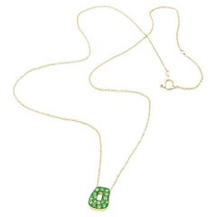 Mattioli Mini-Puzzle-Anhänger aus Roségold und braunen Diamanten