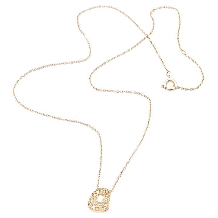 Contemporaneo Ciondolo Mini Puzzle di Mattioli in oro bianco e diamanti neri in vendita