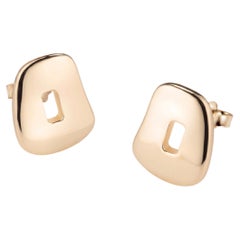 Mini pendientes rompecabezas Mattioli de oro rosa de 18 quilates