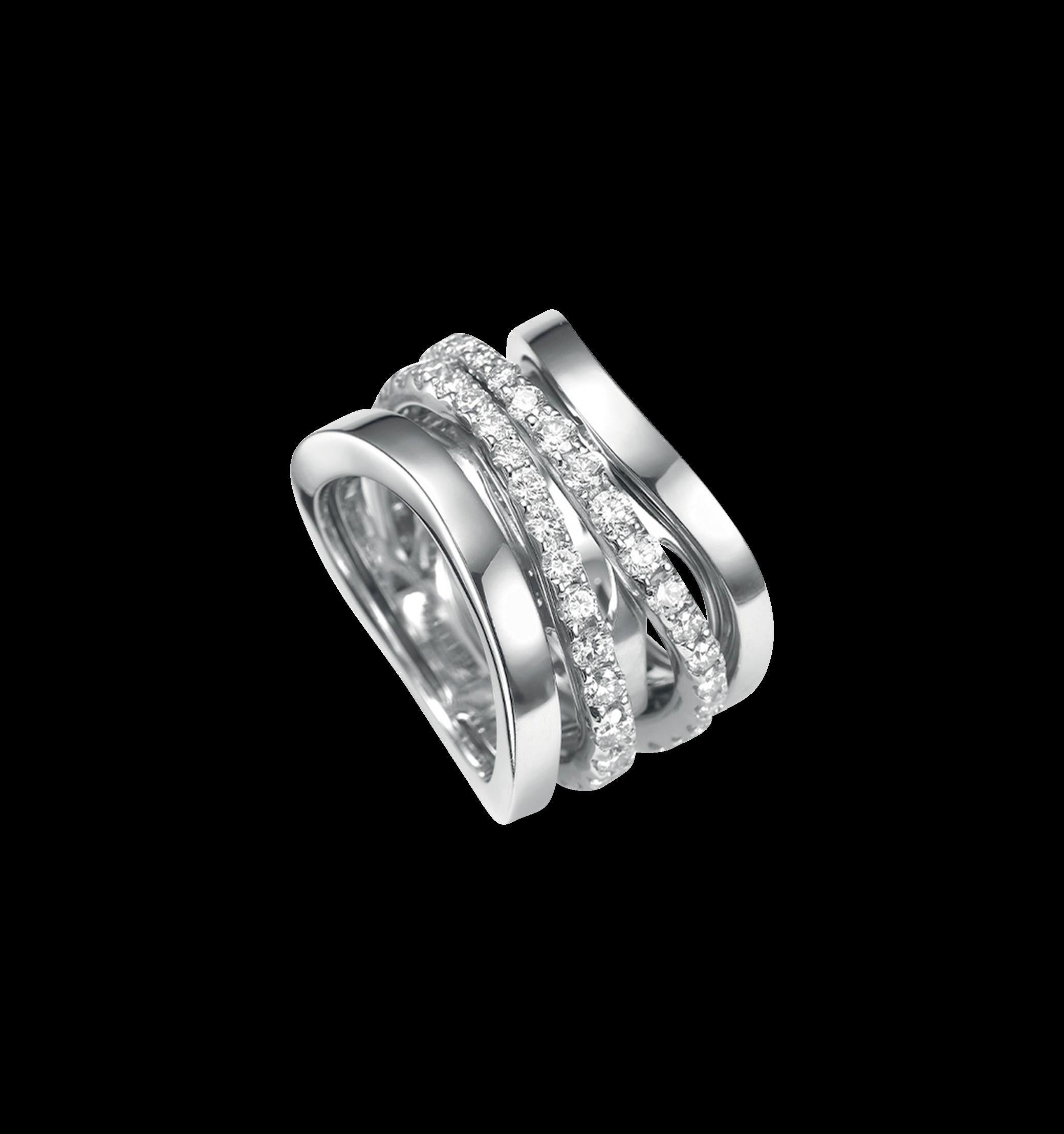 in vendita:  Anello Mattioli Multisize Aspis Spinner in Oro Bianco e Diamanti Bianchi 3