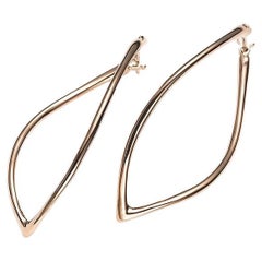Pendientes Navettes Mattioli de oro rosa de 18 quilates