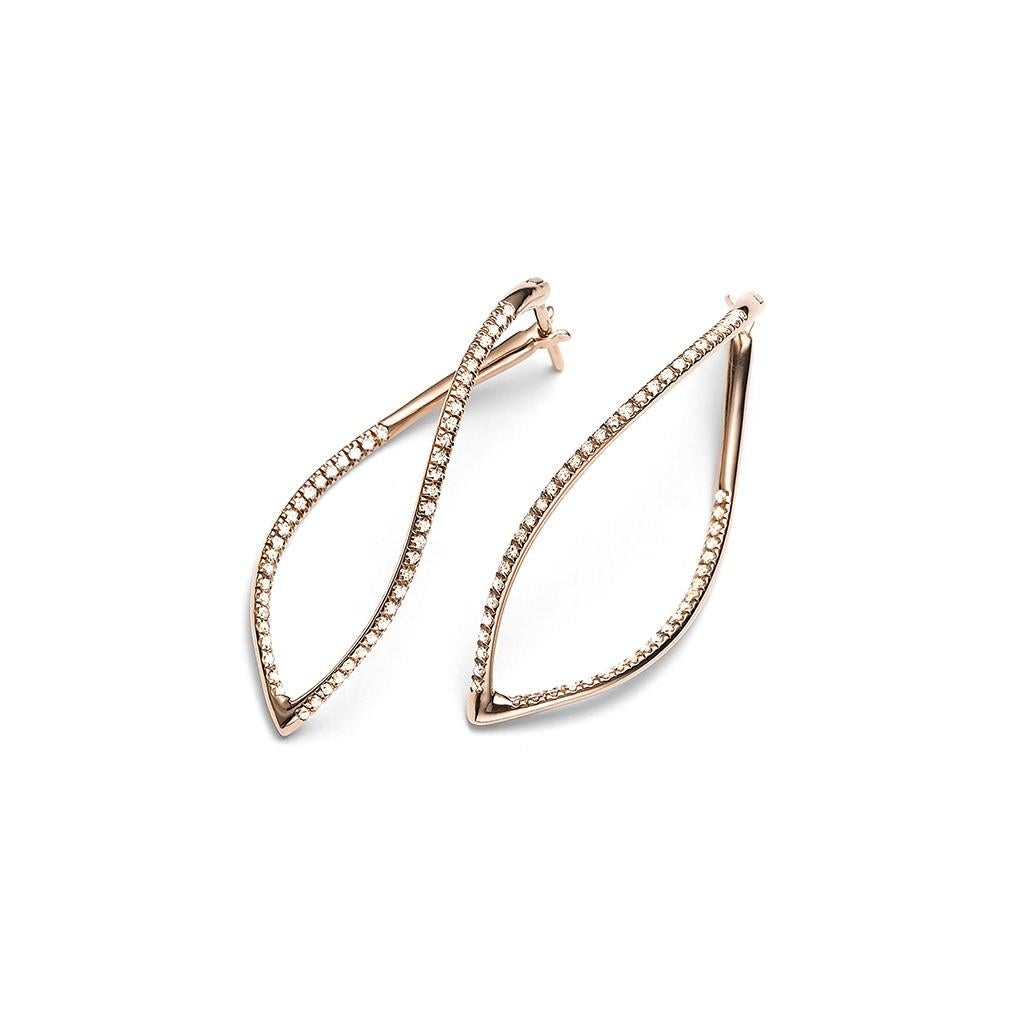 Pendientes Navettes Mattioli de oro blanco de 18 quilates en venta 3