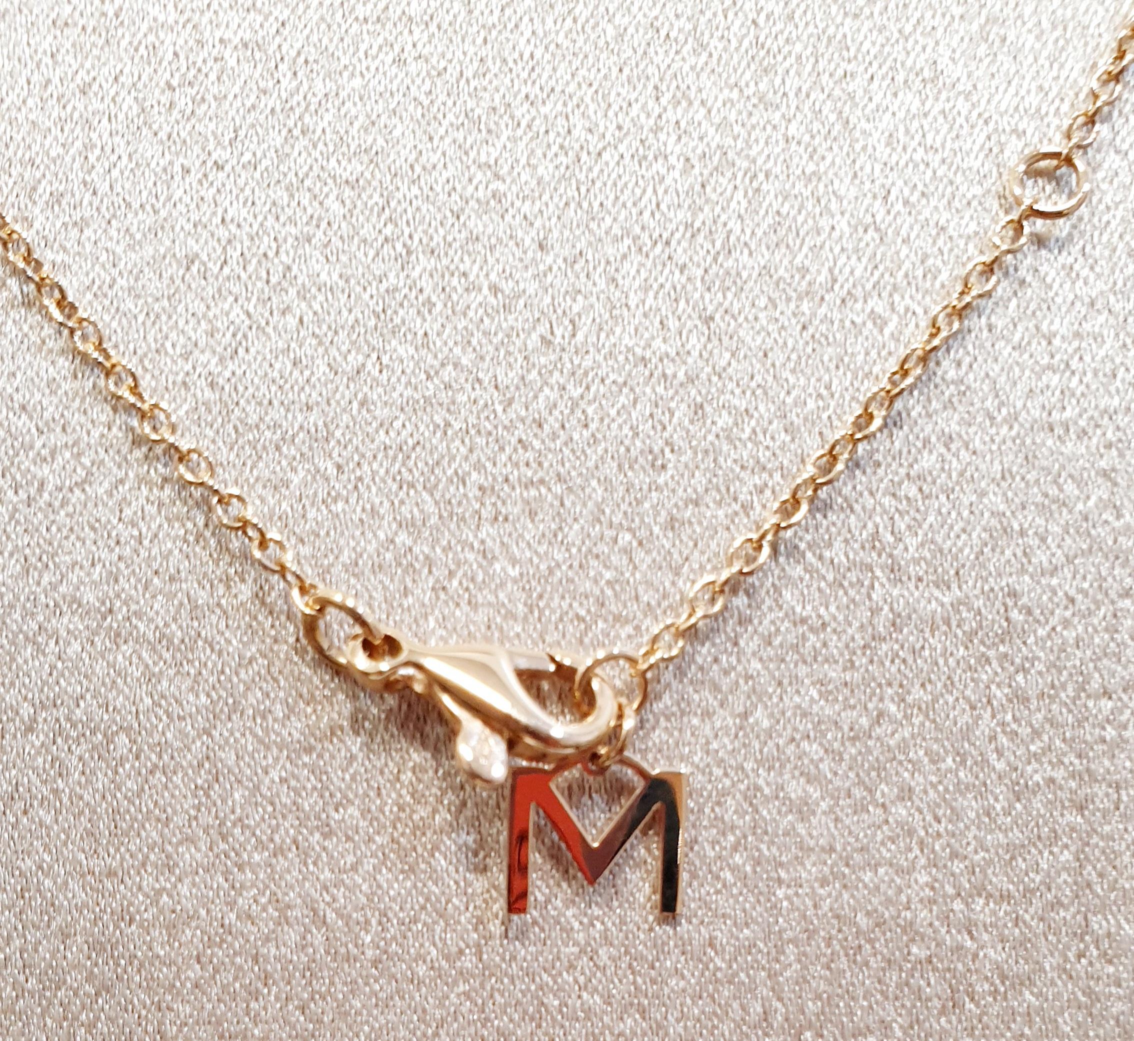 Women's Mattioli Navettes Necklace in 18 K Rose Gold and Mother of Pearl  For Sale