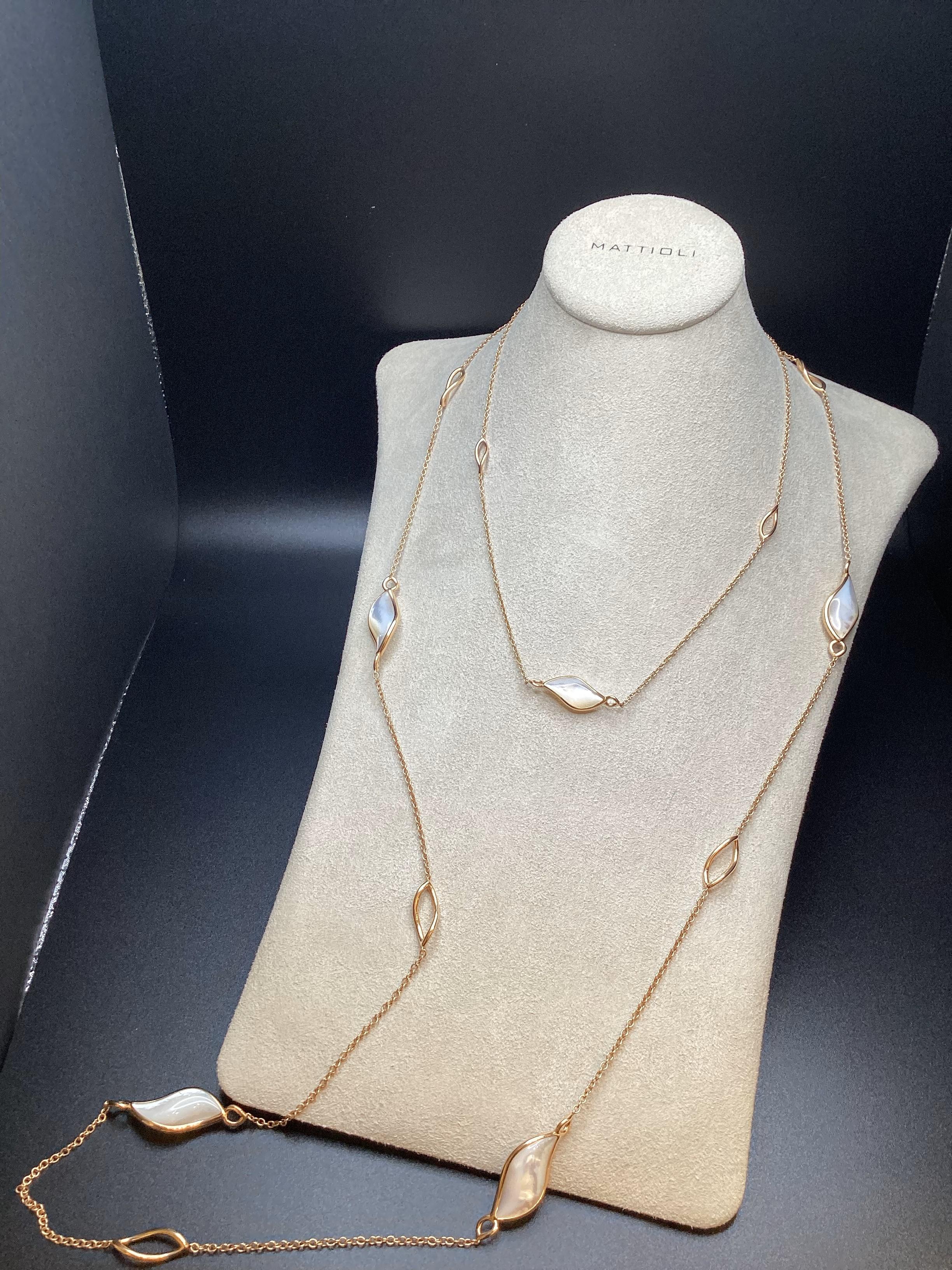 Mattioli Navettes Sautoir Necklace In New Condition For Sale In Scottsdale, AZ