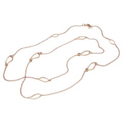 Collana Mattioli Navettes Sautoir in oro rosa 18 carati