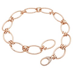 Collar Mattioli Nueva Colección Hiroko en rosa de 18 quilates y diamantes marrones