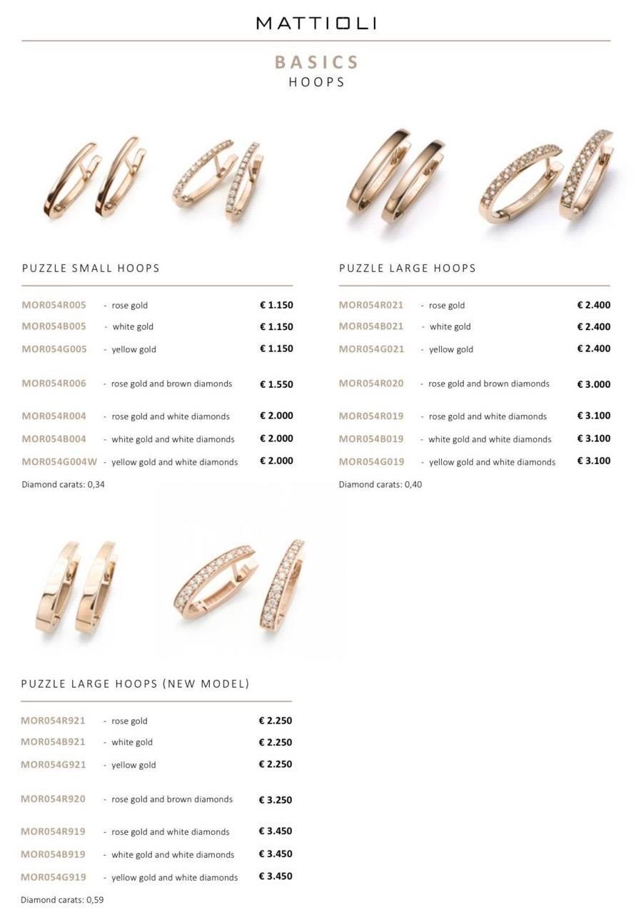 Mattioli New Puzzle Large Earrings Or jaune 18k et Diamants Neuf - En vente à Bilbao, ES