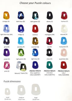 Mattioli Pendant 18K Rose Gold & Brown Diamonds and 11 Colored Puzzles M Size